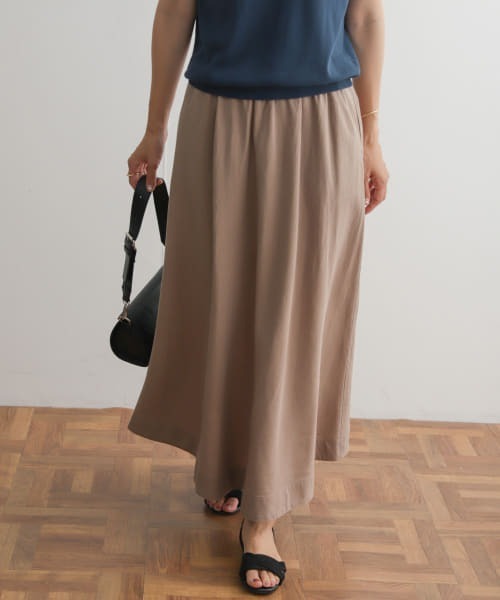 「URBAN RESEARCH DOORS」 フレアスカート MEDIUM ネイビー レディース_画像5