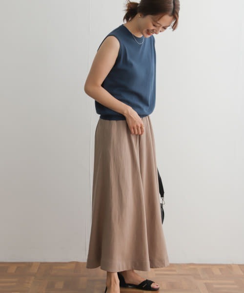 「URBAN RESEARCH DOORS」 フレアスカート MEDIUM ネイビー レディース_画像10