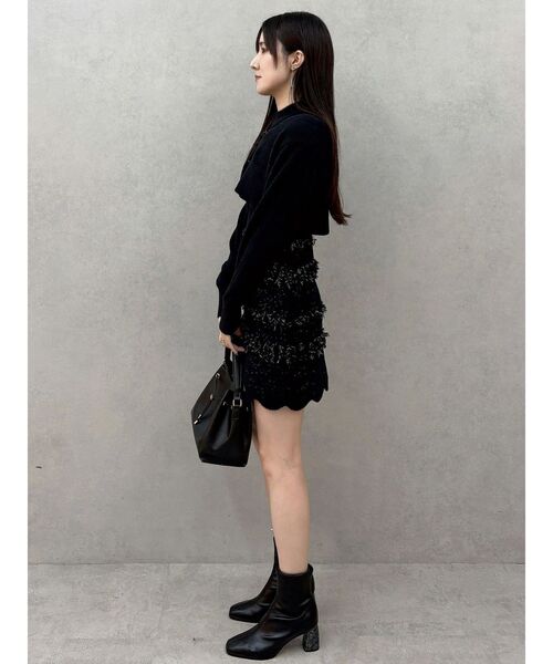 MERCURYDUO（マーキュリーデュオ） ワンピース ツイードニットミニ