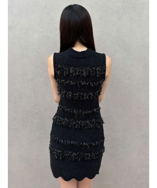 MERCURYDUO（マーキュリーデュオ） ワンピース ツイードニットミニ