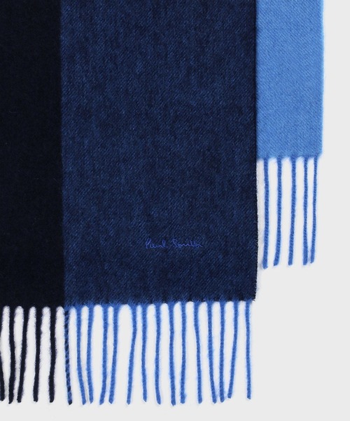 Paul Smith(ポール・スミス) マフラー カラーブロッキング カシミヤ Paul Smith(ポール・スミス) マフラー カラーブロッキング カシミヤ