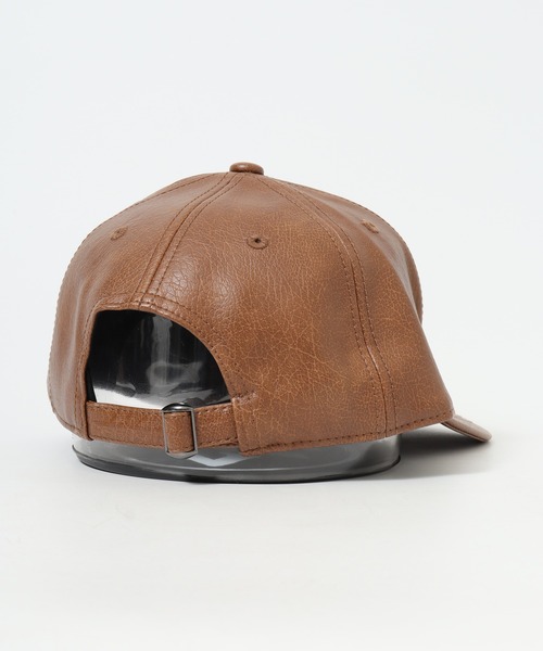 GERRY（ジェリー） キャップ 帽子 フェイクレザー3段刺繍CAP メンズ