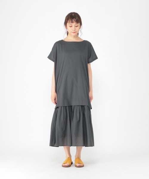 「studio CLIP」 半袖ワンピース MEDIUM イエロー レディース_画像5