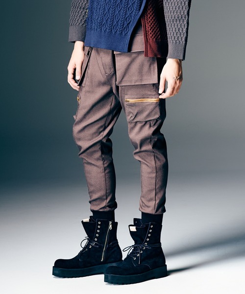 glamb（グラム） カーゴパンツ Rib Cargo Pants / リブカーゴパンツ