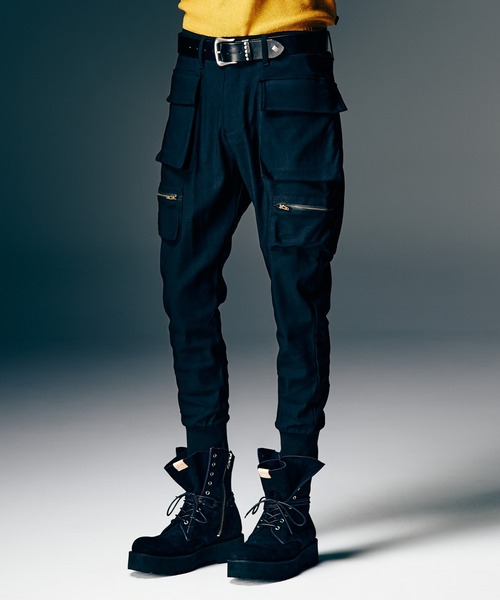 glamb（グラム） カーゴパンツ Rib Cargo Pants / リブカーゴパンツ