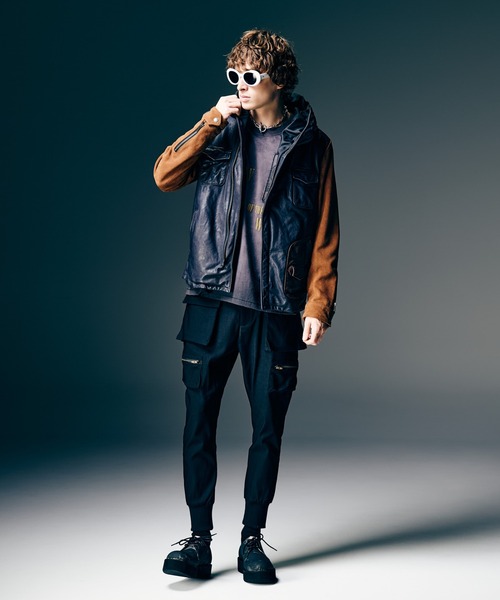glamb（グラム） カーゴパンツ Rib Cargo Pants / リブカーゴパンツ