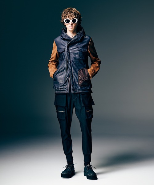 glamb（グラム） カーゴパンツ Rib Cargo Pants / リブカーゴパンツ
