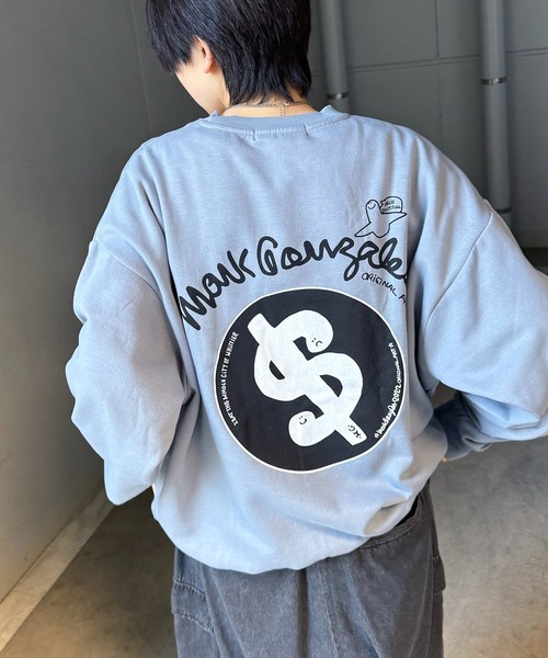 「Mark Gonzales」 スウェットカットソー X-LARGE ミント メンズ_画像5