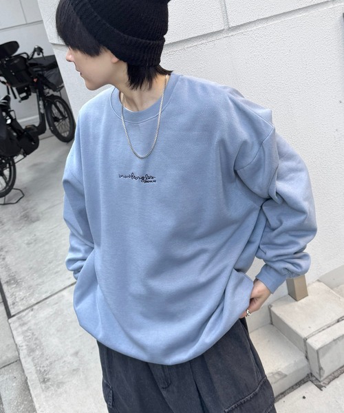 「Mark Gonzales」 スウェットカットソー X-LARGE ミント メンズ_画像8