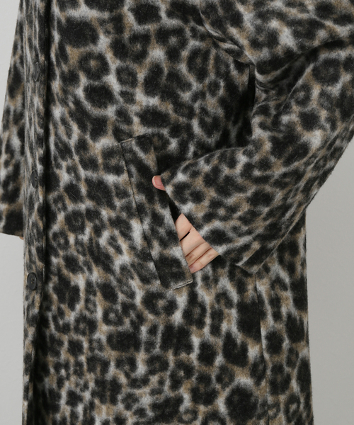 IENA（イエナ） ステンカラーコート コート レオパードコート