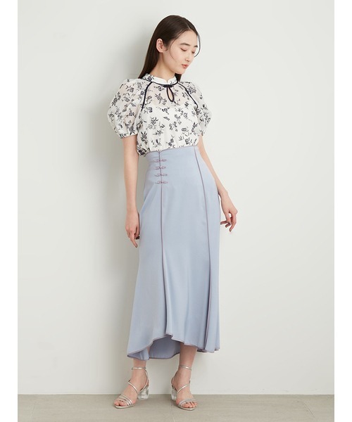「LILY BROWN」 「KEITA MARUYAMA」半袖ブラウス FREE アイボリー レディース_画像9