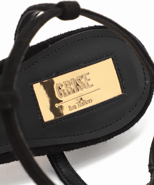 「GRISE」 ヒールサンダル SMALL ブラック レディース_画像8