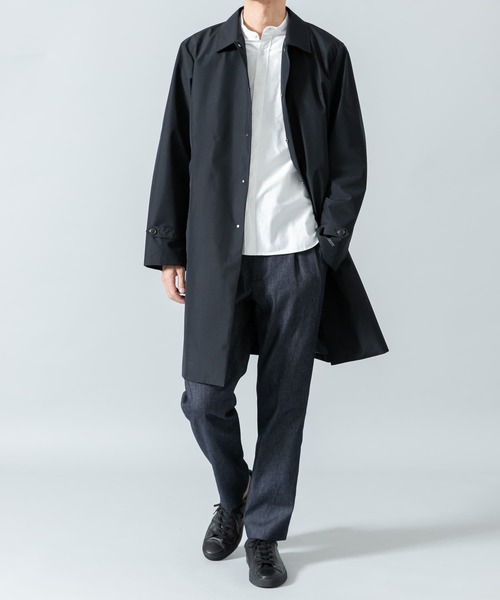 「+phenix」 ステンカラーコート LARGE ブラック メンズ_画像7