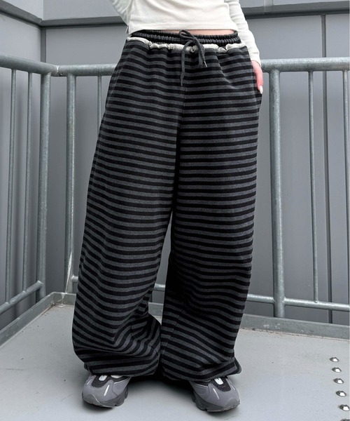スウェットパンツ ジャージ 「26SS」アソート柄加工スウェットパンツ
