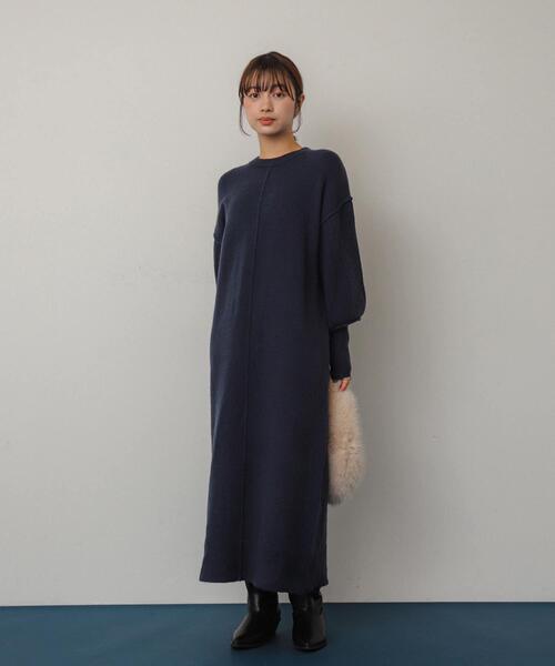 SENSE OF PLACE by URBAN RESEARCH ニットワンピース ONE ブラック