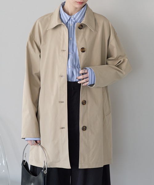 ステンカラーコート コート スカーフ付き　ステンカラーコート レディース | r. | 15