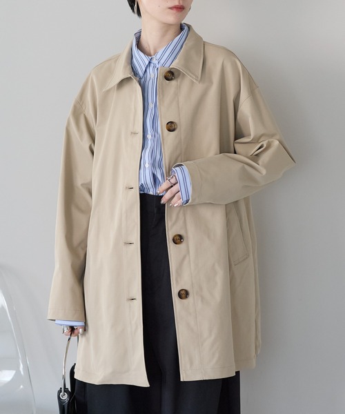 ステンカラーコート コート スカーフ付き　ステンカラーコート レディース | r. | 16