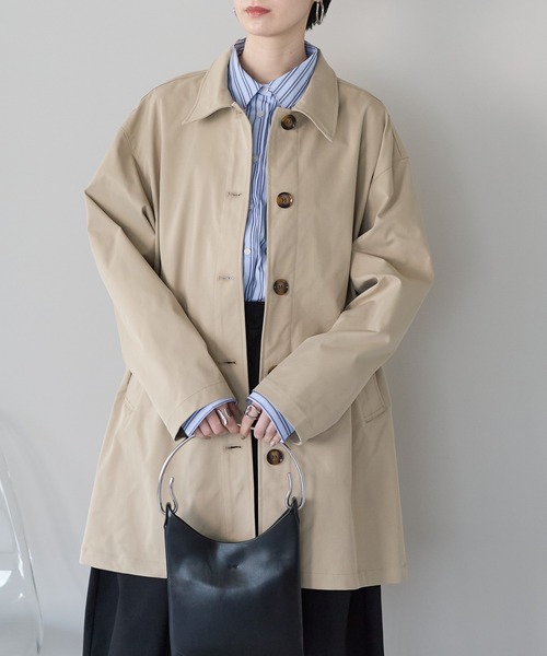 ステンカラーコート コート スカーフ付き　ステンカラーコート レディース | r. | 17