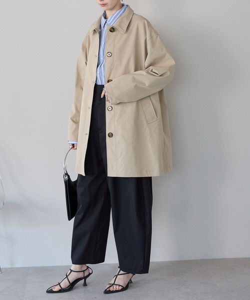 ステンカラーコート コート スカーフ付き　ステンカラーコート レディース | r. | 23