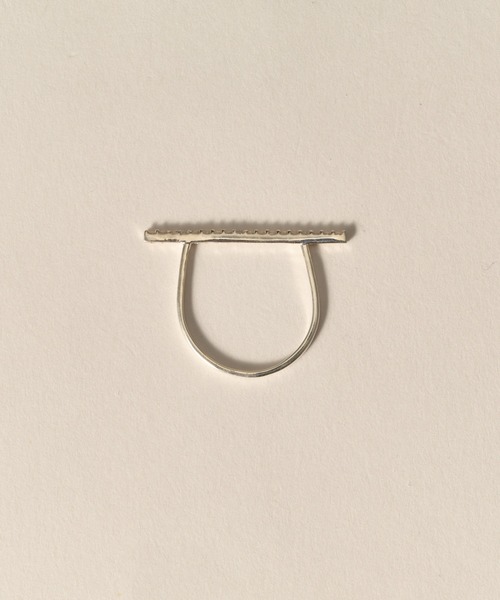 novice（ノーヴィス） 指輪 リング 「novice」CZ Bar Ring「Silver925