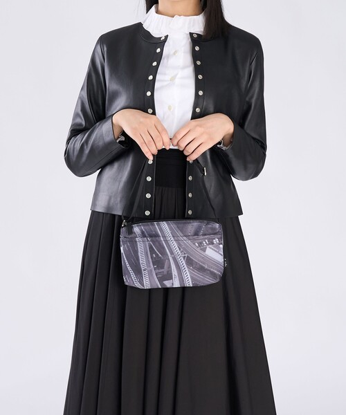 agnes b.（アニエスベー） ボストンバッグ フォトプリント 2way ラージ
