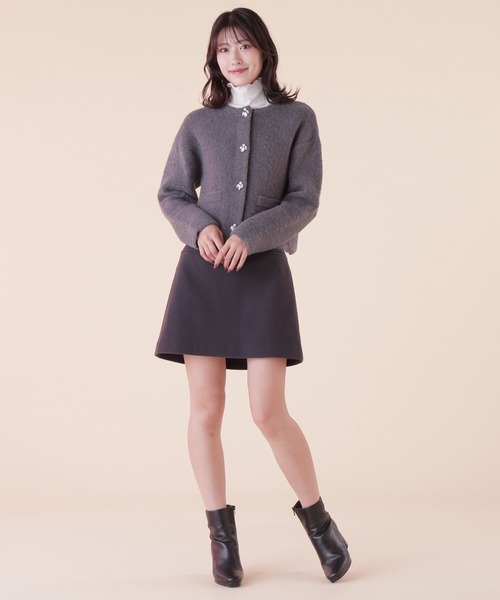 「JILL by JILL STUART」 ニットカーディガン FREE モカ レディース_画像5