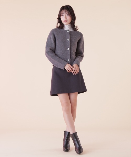 「JILL by JILL STUART」 ニットカーディガン FREE モカ レディース_画像7