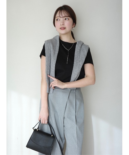 「anuans」 半袖Tシャツ MEDIUM ホワイト レディース_画像5