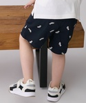 ハーフパンツ パンツ 短パン 刺しゅう柄ハーフ...の詳細画像1