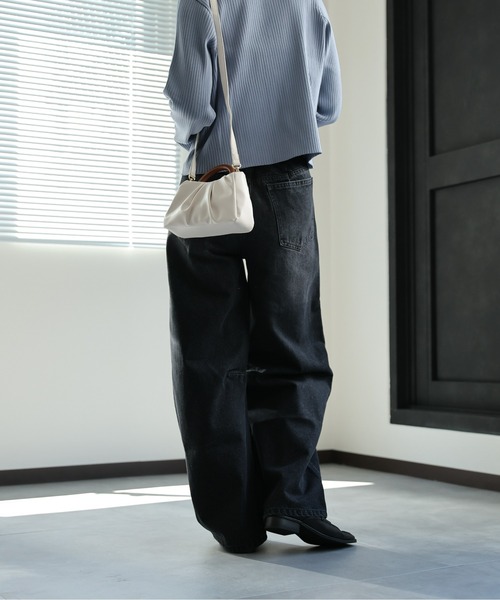 「ap retro」 デニムパンツ LARGE ホワイト レディース_画像7
