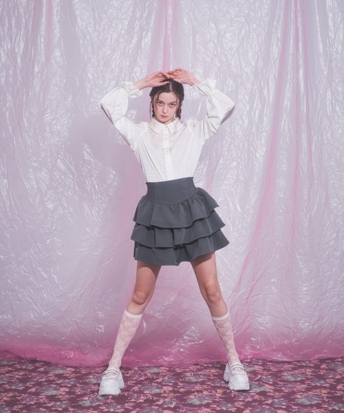 Lovilyn ミニスカート MEDIUM ブラック系その他 レディース : ZOZOTOWN 