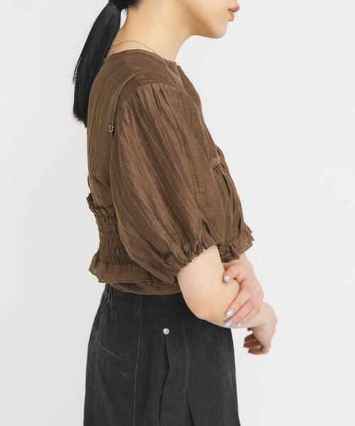 ブラウス シャツ ブラトップビスチェSETブラウス レディースの画像