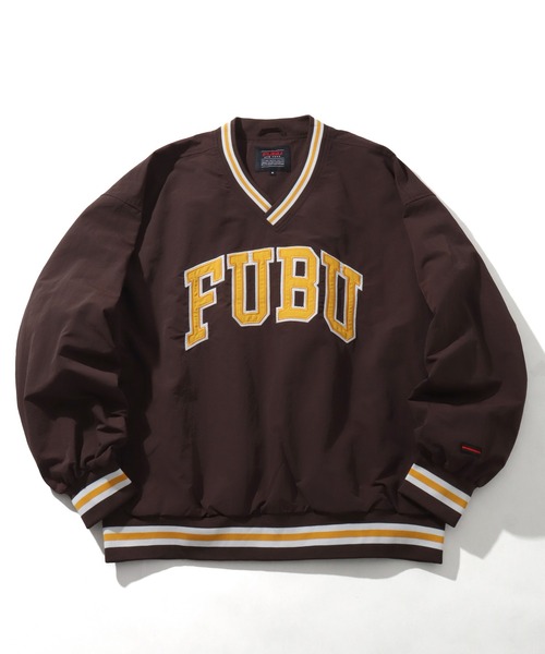 「FUBU」 長袖Tシャツ L ブラウン メンズ_画像3