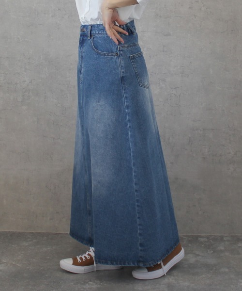 「SELECT LEVERY」 デニムスカート SMALL ブルー レディース_画像9