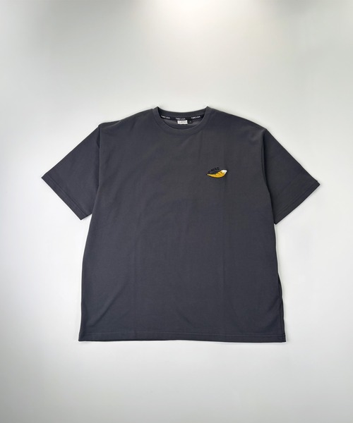 T-MAC OUTING tシャツ 接触冷感 冷感天竺 背面キツネさがら刺繍 半袖T