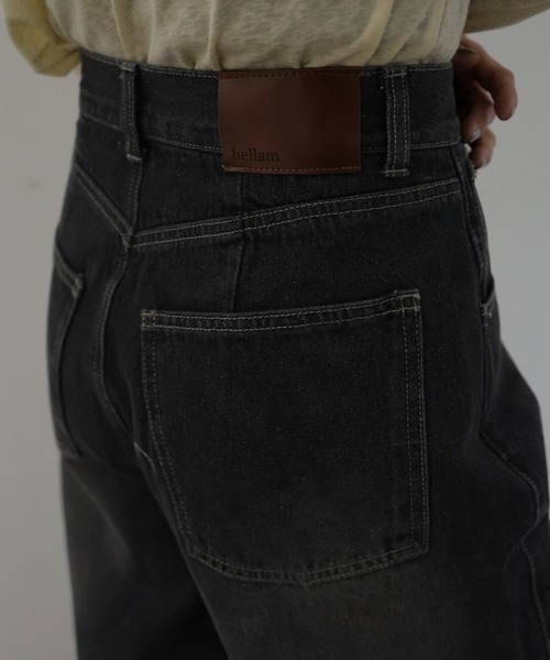 「hellam」 デニムパンツ SMALL インディゴブルー レディース_画像9