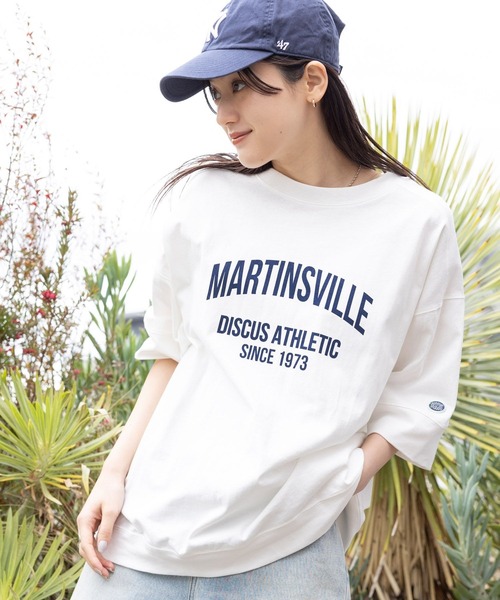 「DISCUS ATHLETIC」 半袖Tシャツ FREE ホワイト レディース_画像9