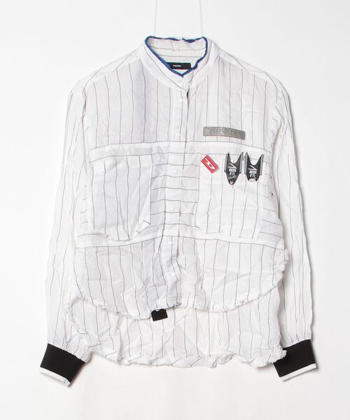 DIESEL（ディーゼル） 長袖ブラウス - ホワイト レディース : ZOZOTOWN 