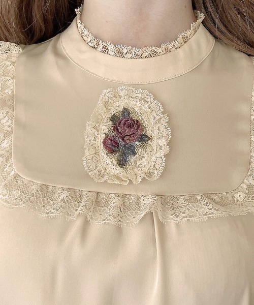 ブラウス シャツ ローズ刺繍レースカメオブラウス/fint フィント レディース | an another angelus | 12