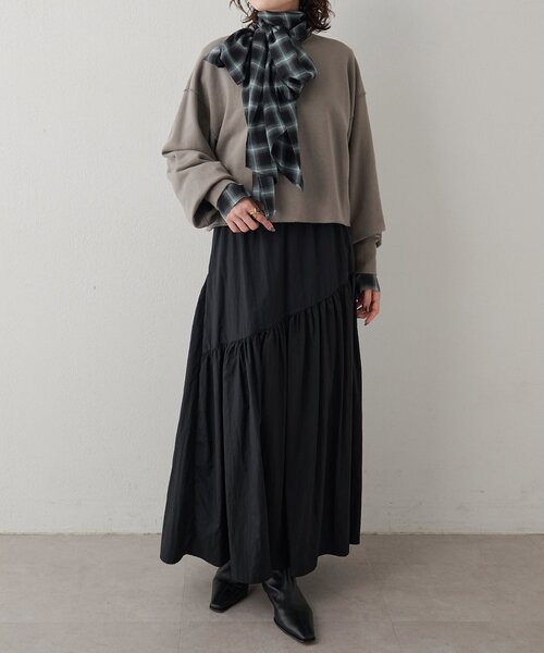 Whim Gazette（ウィム ガゼット） ロング スカート 切替ヴィンテージ