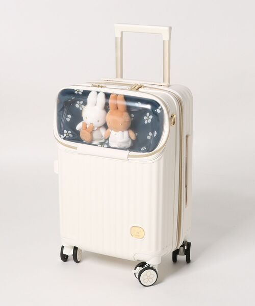 Miffy（ミッフィー） スーツケース ぬいぐるみ付きキャリーケース 33L