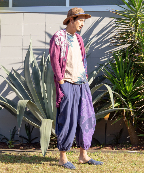 チャイハネ カーディガン 「チャイハネ」yul トライバル柄