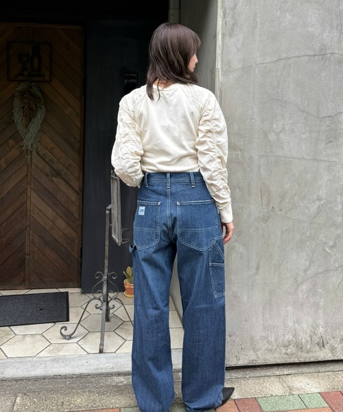 リー Lee ペインターデニムパンツ M 雰囲気良好 ゴールデンサイズ Lee ジーンズ Lee/リー ワイドペインターパンツ「 お気に入り
