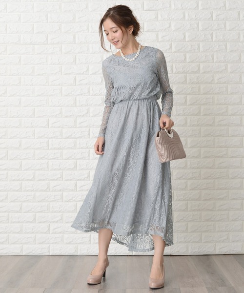 Lace Ladies（レースレディース） ドレス 総レースウエストゴム