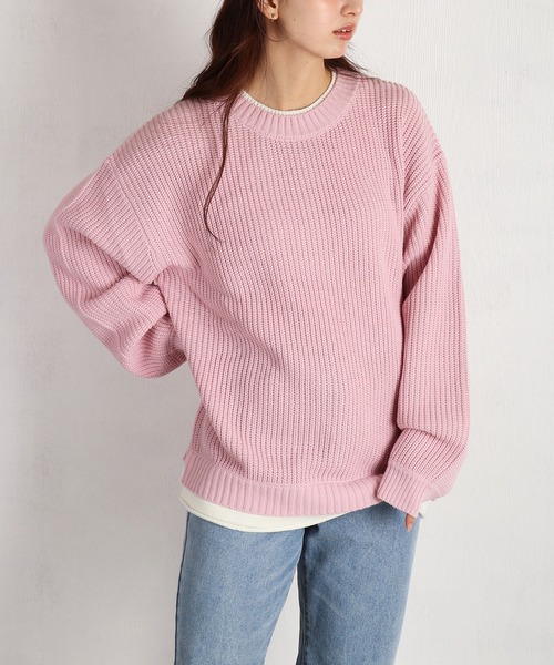 WESTSEA（ウエストシー） セーター ニット オーバーサイズ レイヤード