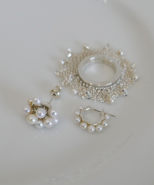 e.m. ピアス パールミニフープピアス レディース メンズ