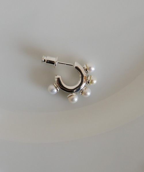 e.m. ピアス パールミニフープピアス レディース メンズ