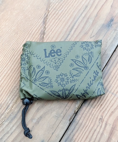 Lee（リー） エコバッグ ロゴ入り バンダナ柄 パッカブルエコバッグ