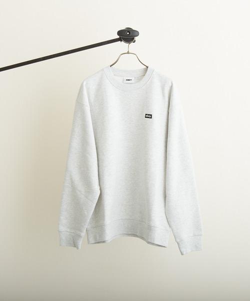 トレーナー スウェット 「W」「it」「ut21」「OBEY」MINI BOX LOGO CREW オベイ ミニボックスロゴクルースウェット レディー TONE トレーナー スウェット 「OBEY」MINI BOX LOGO CREW(UN
