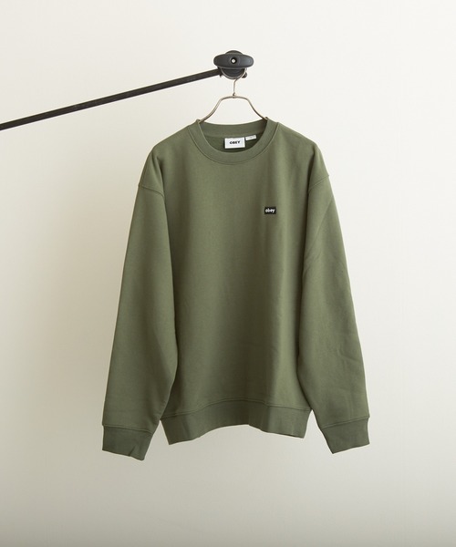 トレーナー スウェット 「W」「it」「ut21」「OBEY」MINI BOX LOGO CREW オベイ ミニボックスロゴクルースウェット レディー TONE トレーナー スウェット 「OBEY」MINI BOX LOGO CREW(UN